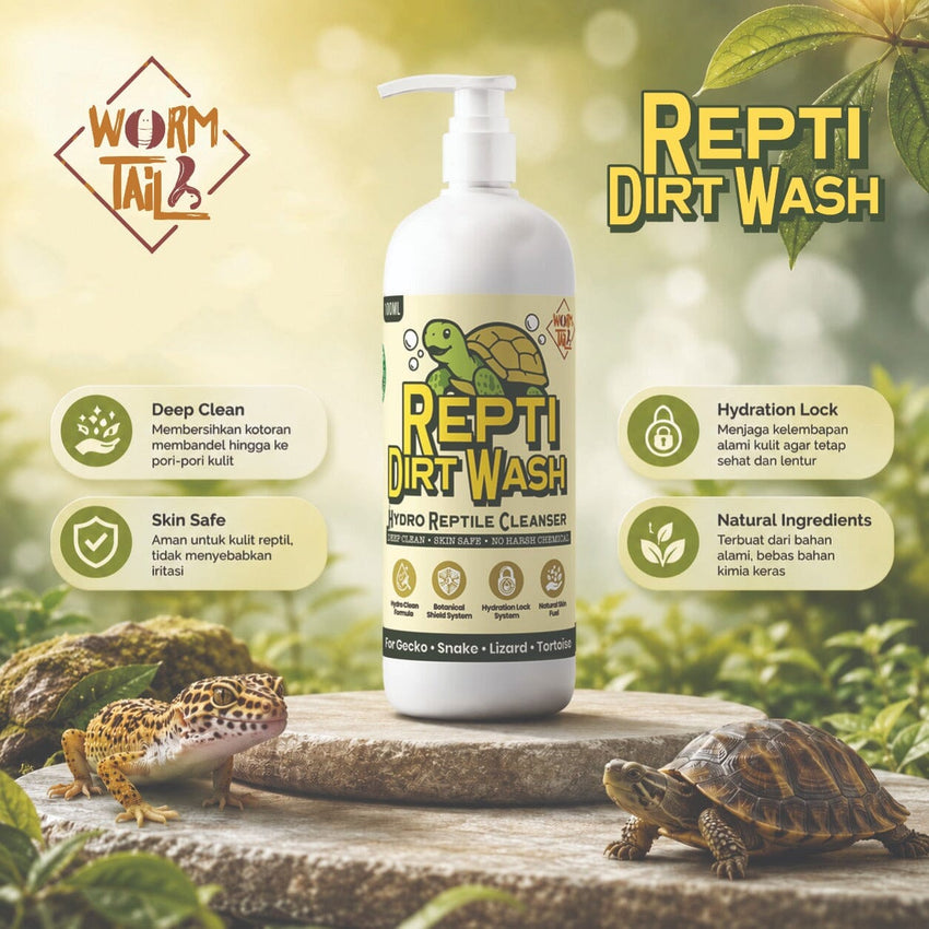 WORMTAIL Sabun Reptil Repti Dirt Wash 100ml Reptile Supplies NoBrand 