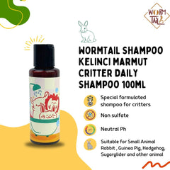 WORMTAIL Shampoo Kelinci Marmut Critter Daily Shampoo 100ml no type Tidak ada merek 