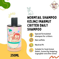 WORMTAIL Shampoo Kelinci Marmut Critter Daily Shampoo 250ml no type Tidak ada merek 