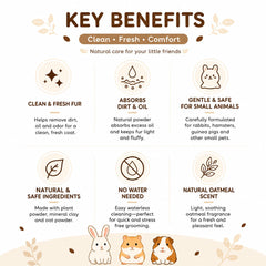 WORMTAIL Shampoo Kering Dry Powder Oatmeal 60gr Hobi & Koleksi > Perawatan Hewan > Grooming Hewan Tidak ada merek 