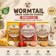 WORMTAIL Snack Hamster Cookies Bundle 3 in 1 no type Tidak ada merek 
