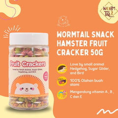 WORMTAIL Snack Hamster Fruit Cracker 50g no type Tidak ada merek 