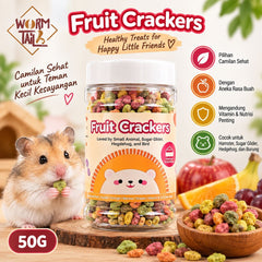 WORMTAIL Snack Hamster Fruit Cracker 50g no type Tidak ada merek 
