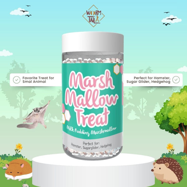WORMTAIL Snack Hamster Milk Pudding Marshmallow Treat Mix 30gr no type Tidak ada merek 