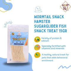 WORMTAIL Snack Hamster Sugarglider Fish Snack Treat 5gr no type Tidak ada merek 
