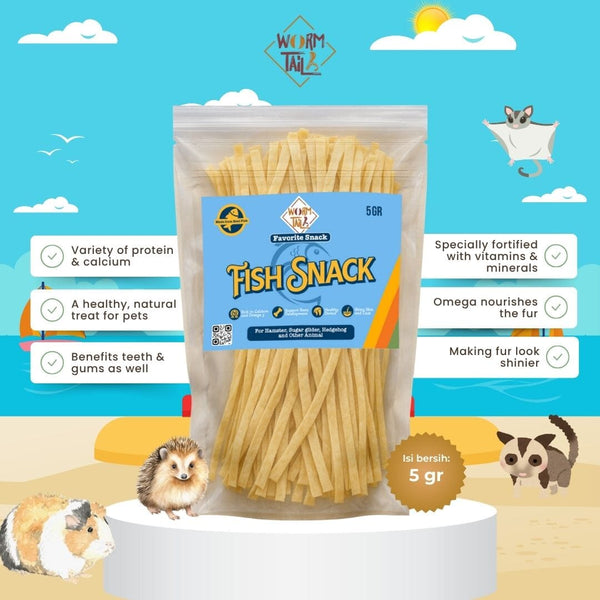 WORMTAIL Snack Hamster Sugarglider Fish Snack Treat 5gr no type Tidak ada merek 