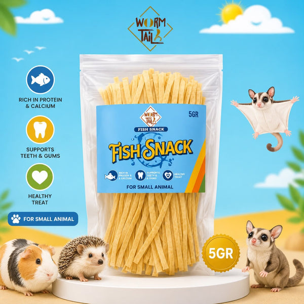 WORMTAIL Snack Hamster Sugarglider Fish Snack Treat 5gr no type Tidak ada merek 