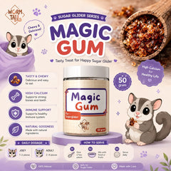 WORMTAIL Snack Sugar Glider Magic Gum 50g no type Tidak ada merek 