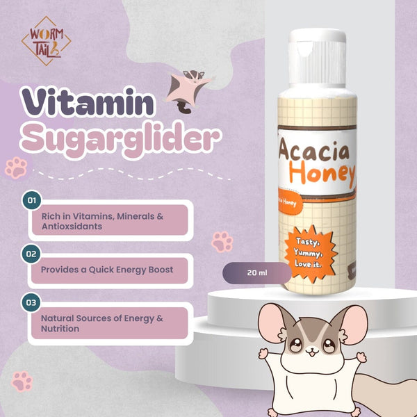 WORMTAIL Sugarglider Series Acacia Honey 20ml no type Tidak ada merek 