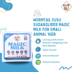 WORMTAIL Susu Hamster Magic Milk for Small Animal 10gr no type Pet Republic Indonesia 