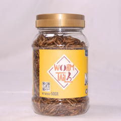 WORMTAIL Ulat Hongkong Kering Dried Mealworm 50gr Small Animal Food NoBrand 