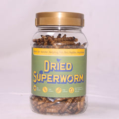 WORMTAIL Ulat Jerman Kering Dried Superworm 50gr Small Animal Snack Tidak ada merek 