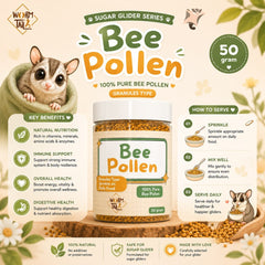 WORMTAIL Vitamin Sugarglider Series Bee Pollen 50gr no type Tidak ada merek 