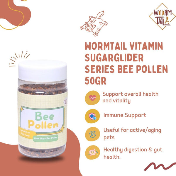 WORMTAIL Vitamin Sugarglider Series Bee Pollen 50gr no type Tidak ada merek 