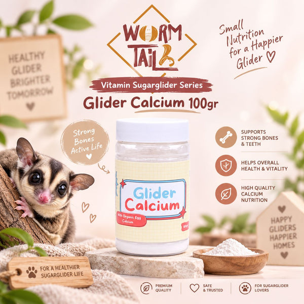 WORMTAIL Vitamin Sugarglider Series Glider Calcium 100gr no type Tidak ada merek 