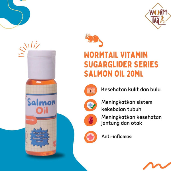 WORMTAIL Vitamin Sugarglider Series Salmon Oil 20ml no type Tidak ada merek 