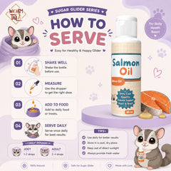 WORMTAIL Vitamin Sugarglider Series Salmon Oil 20ml no type Tidak ada merek 