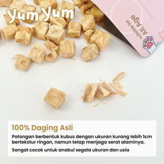 YUMYUM Snack Anjing Kucing Freeze Dried Beef 50g Dog Snack Pet Republic Indonesia 