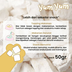 YUMYUM Snack Anjing Kucing Freeze Dried Beef 50g Dog Snack Pet Republic Indonesia 
