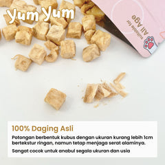 YUMYUM Snack Anjing Kucing Freeze Dried Salmon 50g Dog Snack Yum Yum 