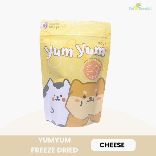 YUMYUM Snack Freeze Dried Cheese 50g Snack Anjing Yum Yum 