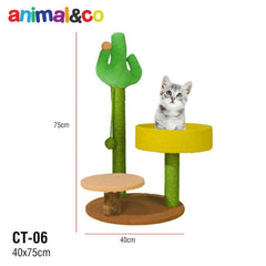 ANIMAL&CO CT06 Premium Cat Tree Cactus Cat Toy Petsbelle 