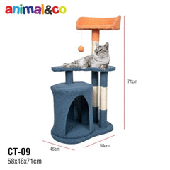 ANIMAL&CO CT09 Premium Cat Tree 3 Layer Cat Toy Petsbelle 
