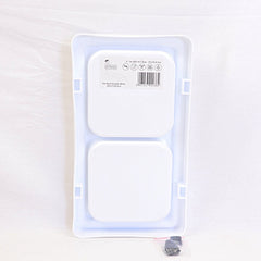 ARTHACAT ATSCT0014 Pet Bowl Double White Pet Bowl Artha Cat Tirta Surya 