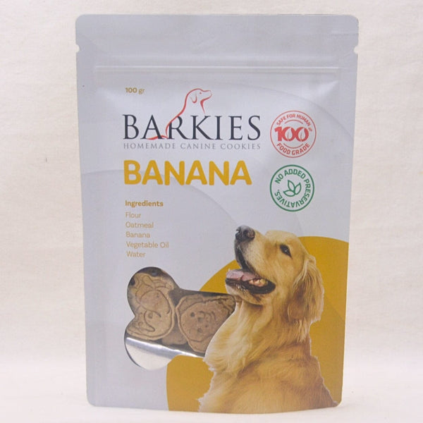 BARKIES Dog Snack Cookies Banana 100g Dog Snack Barkies 