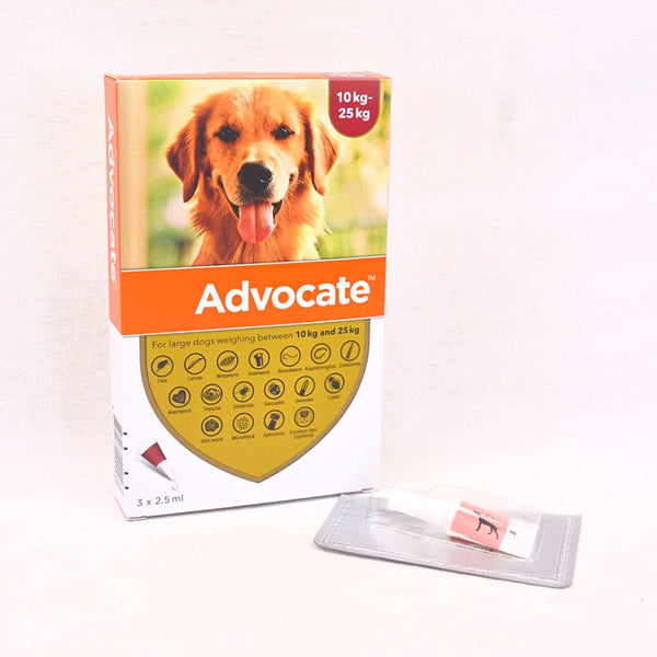 BAYER Advocate For Large Dog 10-25kg - 1pcs Grooming Medicated Care Bayer 