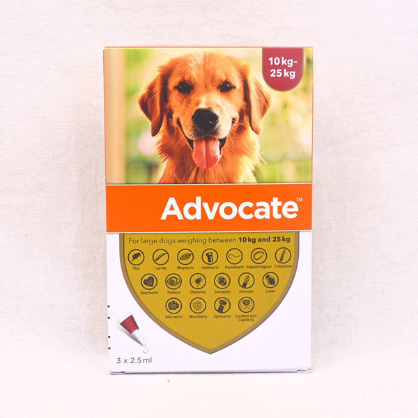 BAYER Advocate For Large Dog 10-25kg - 1pcs Grooming Medicated Care Bayer 