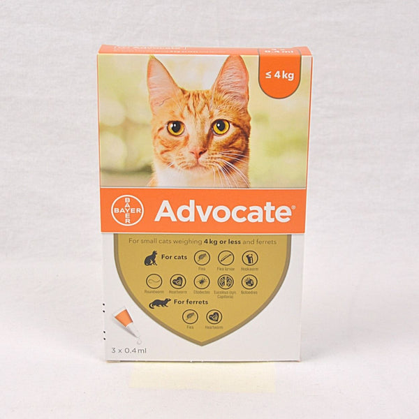 BAYER Advocate for Small Cats up to 4kg 0,4ml 1pcs Pet Medicated Care Bayer 