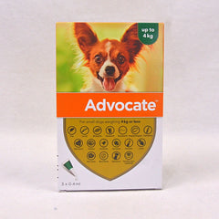 BAYER Advocate SMALL Dog Up to 4kg 1pcs Grooming Medicated Care Bayer 