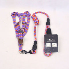 BEJIARY CP14 Rope And Harness Small Pet Collar and Leash Bejiary PurpleOrange 