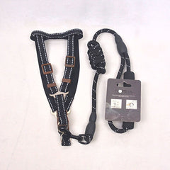 BEJIARY CP15S Rope and Harness Small Pet Collar and Leash Bejiary Black 