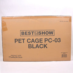 BESTINSHOW PC03 Pet Cage 77x49x56.5cm Black Cage Best In Show 