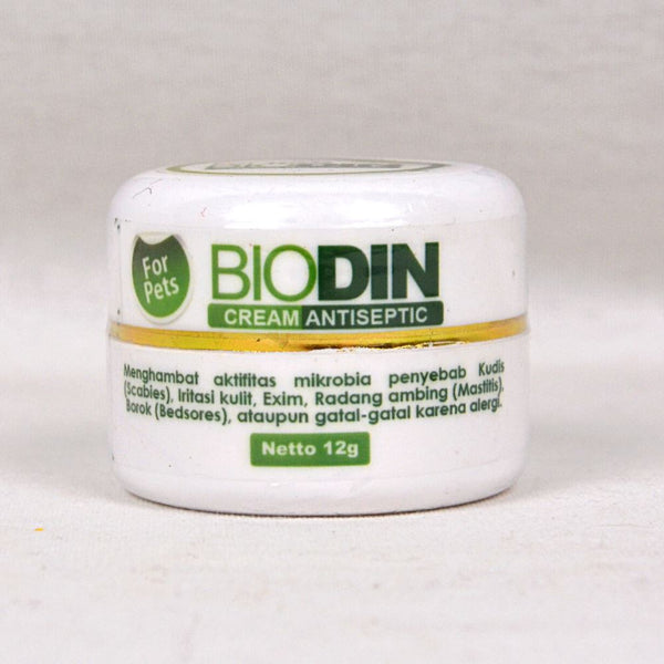 BIODIN Cream Antiseptic 12g Pet Medicated Care Biodin 