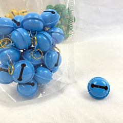 BKK Bell Color Diameter 2.5cm Gold Ring Pet Fashion BKK Blue 