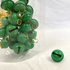 BKK Bell Color Diameter 2.5cm Gold Ring Pet Fashion BKK Green 