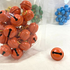 BKK Bell Color Diameter 2.5cm Gold Ring Pet Fashion BKK Orange 