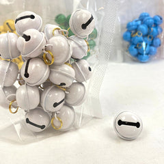 BKK Bell Color Diameter 2.5cm Gold Ring Pet Fashion BKK White 