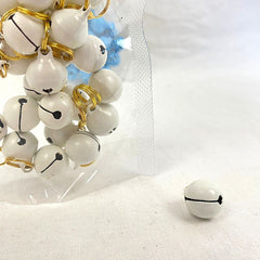 BKK Bell Color Pea Diameter 1.4cm Gold Ring Pet Fashion BKK White 