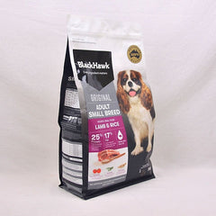 BLACKHAWK Dog Original Adult Small Breed Lamb and Rice 3kg Dog Food Dry Blackhawk 