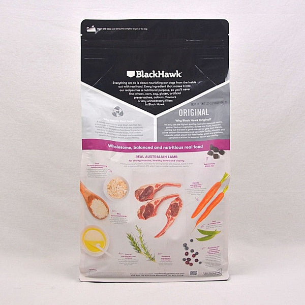 BLACKHAWK Dog Original Adult Small Breed Lamb and Rice 3kg Dog Food Dry Blackhawk 