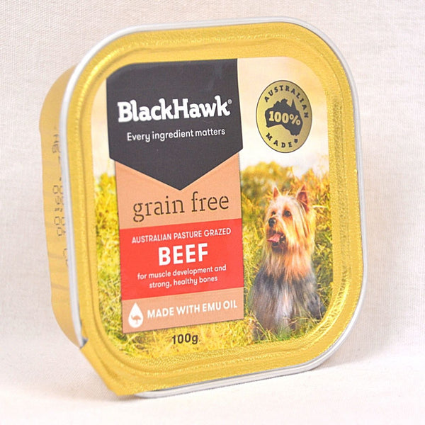 BLACKHAWK Grain free Beef Tray 100gr Dog Food Wet Blackhawk 