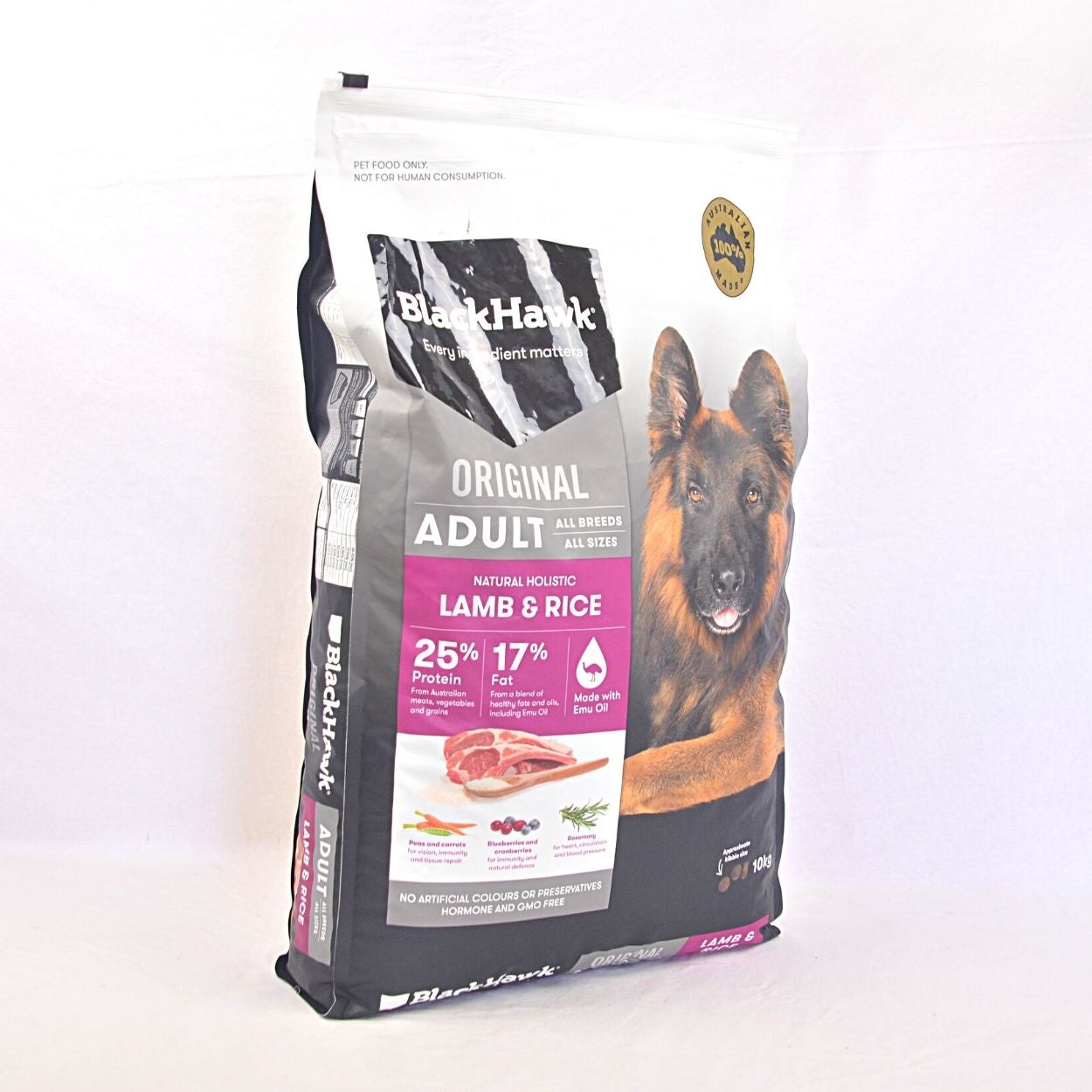 BLACKHAWK Original Adult Dog Lamb and Rice 10kg Pet Republic Indonesia