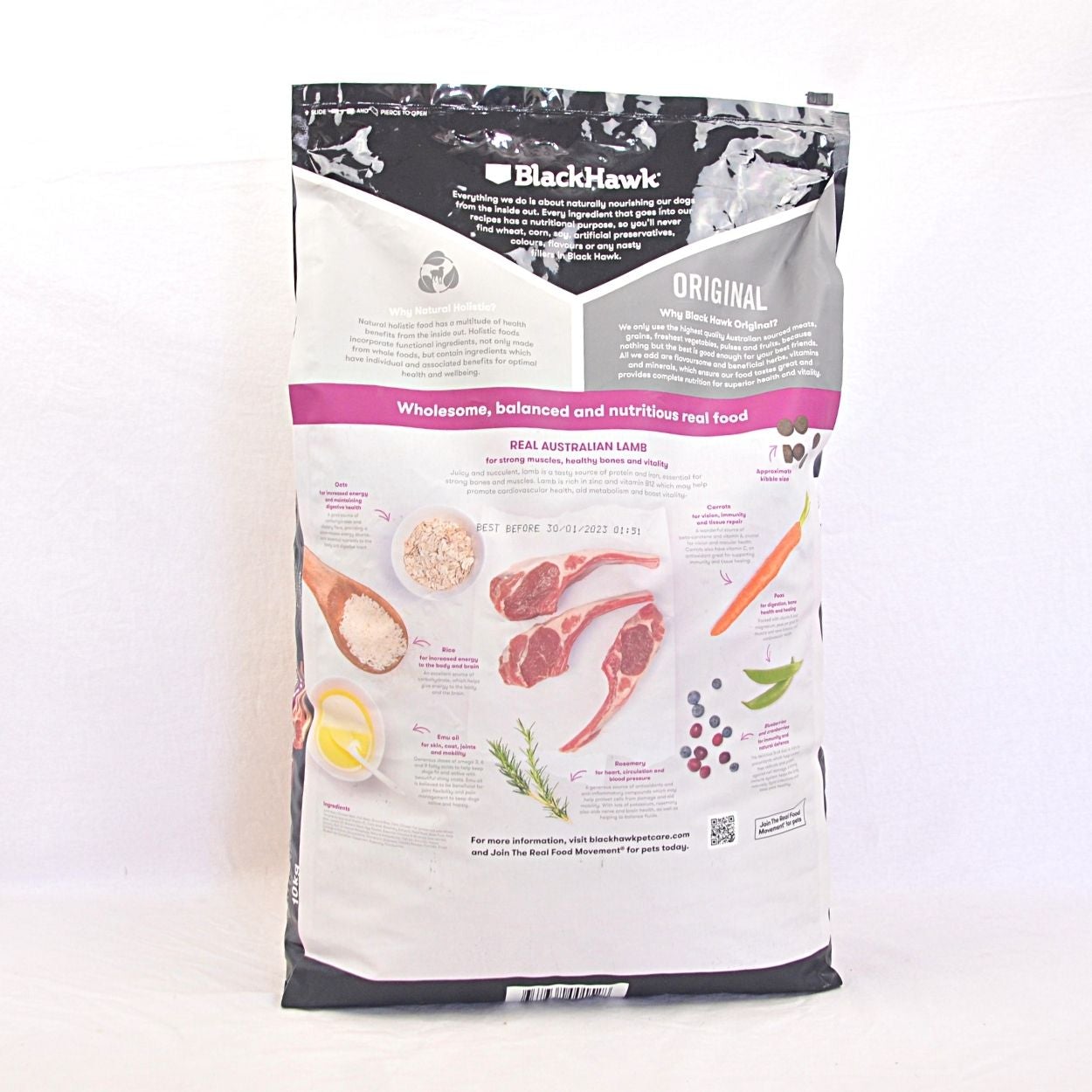 BLACKHAWK Original Adult Dog Lamb and Rice 10kg Pet Republic Indonesia