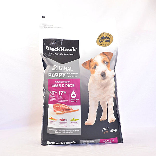 BLACKHAWK Original Puppy Lamb and Rice 20kg Dog Food Dry Blackhawk 