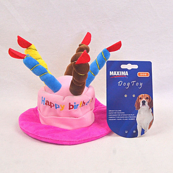 BOBO BOYN016 Plush Toy Birthday Hat Dog Toy Bobo Pink 