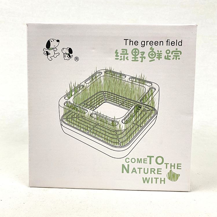 BOBO Pet Bowl With Wheat Grass Pot Pet Bowl Bobo 